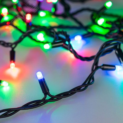 Гирлянда светодиодная декоративная ARD-STRING-PRO-10000-BLACK-95LED-LIVE RGBW-DMX 24V, 10W ARDCL, IP65 - Arlight