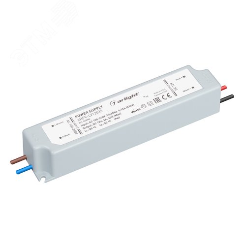 Блок питания ARPV-LV12035 (12V, 3.0A, 36W) (ARL, IP67 Пластик, 2 года)