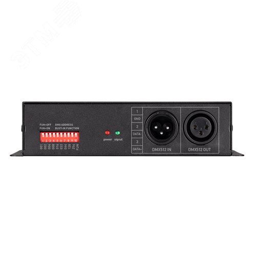Декодер ARL-7022-DMX 12-24V, 3x8 A, DMX512, XLR3 ARL, IP20, металл, 2 года 5