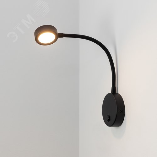 Светильник SP-SON-R90-3W Warm3000 (BK, 100 deg, 230V) (ARL, IP20 Металл, 3 года) - фото 2