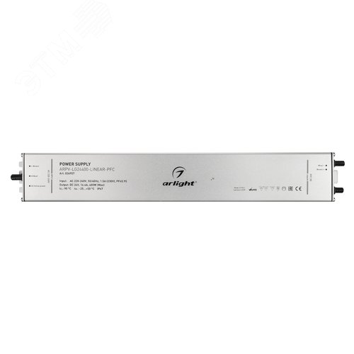 Блок питания ARPV-LG24400-LINEAR-PFC (24V, 16.6A, 400W) ( IP67 Металл, 5 лет) - фото 3