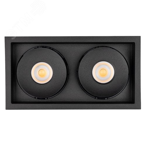 Светильник CL-SIMPLE-S148x80-2x9W Warm3000 (BK, 45 deg) (ARL, IP20 Металл, 3 года) 6