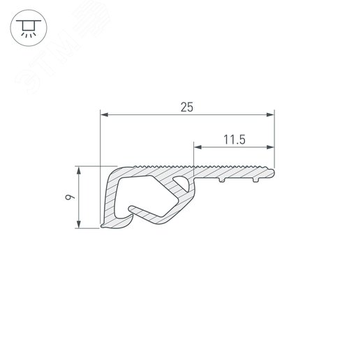 Экран ARH-DECORE-S12 Square Clear (ARL, Пластик) 15