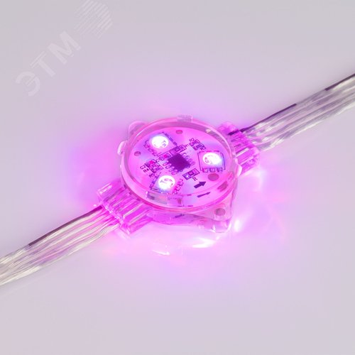 Модуль управляемый VISOR-SPI-5060-3-12V RGB 120deg (D30x16мм, 0.75W, IP68) (Герметичный) - фото 3