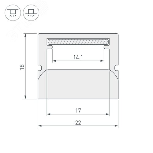 Профиль WPH-FLOOR22-2000 (ARL, Пластик) 5