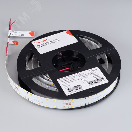 Лента светодиодная 22 Вт/м 24В IP20 6000K 140LED/м RT-A140-20mm SMD 2835 4.7 м - фото 3