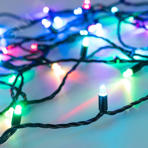 Гирлянда светодиодная декоративная ARD-STRING-CLASSIC-15000-BLACK-100LED-LIVE RGB-SPI 12V, 53W ARDCL, IP65 - Arlight