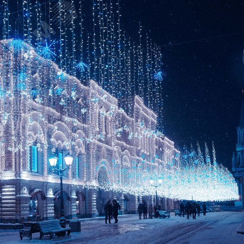 Гирлянда светодиодная декоративная ARD-STRING-CLASSIC-10000-CLEAR-100LED-FLASH BLUE 230V, 7W ARDCL, IP65 2