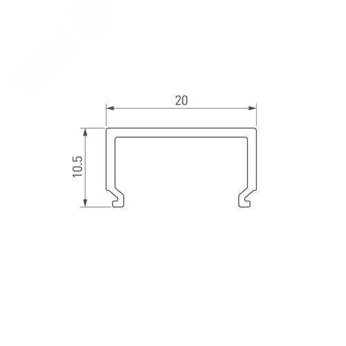 Угол S2-LINE-10570-L90W внешний (ARL, Металл) 4