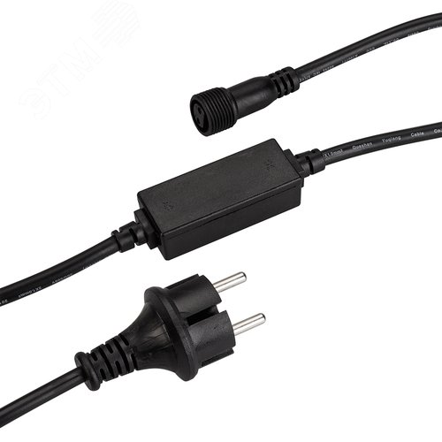 Шнур питания ARD-PRO-STD-1.5M Black (230V, 1.6A) (ARDCL, Закрытый) - Arlight
