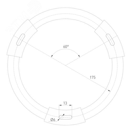 Светильник SP-RONDO-R400-40W Day4000 (WH, 120 deg,230V) (IP40 металл, 3 года) - фото 5