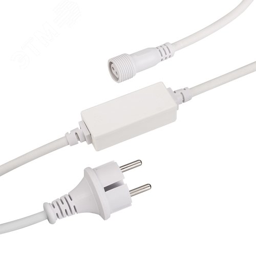 Шнур питания ARD-CLASSIC-FLASH-1.5м White (230V, 1.6A) (ARDCL, Закрытый) - Arlight