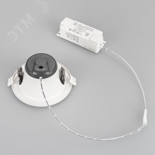 Светильник IM-STORM-R115-10W Day4000-MIX (WH, 80 deg, 230V) (IP20 металл, 3 года) - фото 7