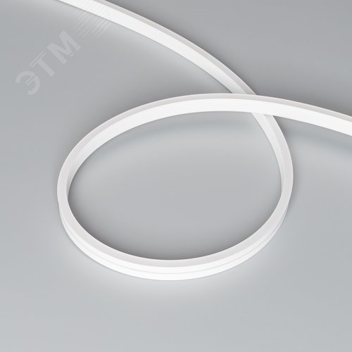 Лента герметичная MOONLIGHT-SIDE-A120-06x12мм 24V Warm3000 9.6 W/m, IP65, 5м, wire x2 вывод кабеля прямой - фото 2