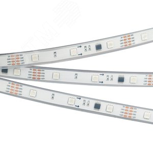 Лента SPI-5000PGS-5060-30 12V Cx3 RGB-Auto (12mm, 6.5W/m, IP67) (Arlight, Закрытый, IP67) - Arlight