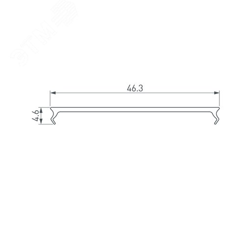 Профиль-держатель PHS-3X-BASE-H7.8-2000 ANOD (ARL, Алюминий) 15