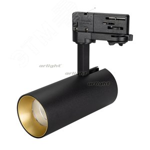 Светильник трековый SP-POLO-TRACK-LEG-R65-8W Day4000 (BK-GD, 40 deg) (ARL, IP20 Металл, 3 года) (027466) - Arlight