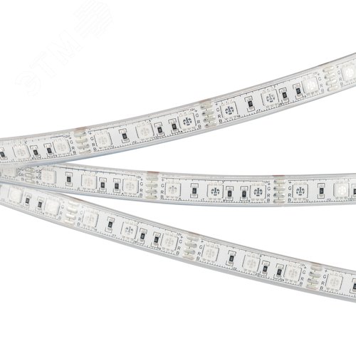 Лента LED RTW-5000PU-5060-60 12V RGB (12.5mm, 14.4W, IP68) (ARL, Закрытый) (029599)