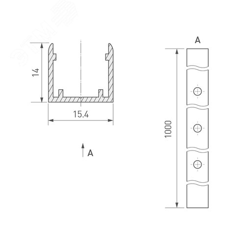 Заглушка ARH-NANOLINE-5 глухая (ARL, Пластик) 6