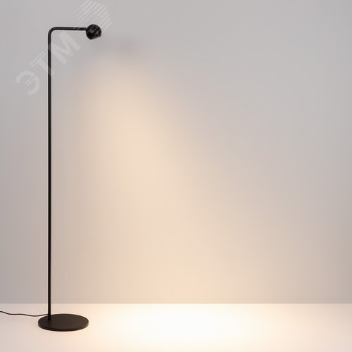 Светильник SP-OTTORI-FLOOR-6W Warm3000 BK 30 deg 230V IP20 металл 3 года - фото 2