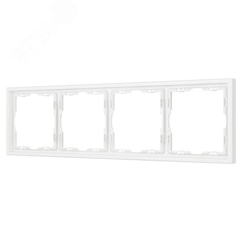 Рамка пластиковая FRM-NOBE-SFPL-4-WH, Белый, 4 поста - Arlight