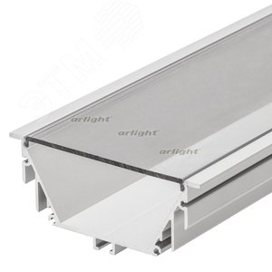 Профиль с экраном ALU-POWER-RW80F-2000ANOD+CLEAR-P (ARL, Алюминий) - Arlight
