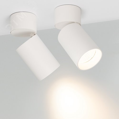 Светильник SP-POLO-SURFACE-FLAP-R85-15W Warm3000 (WH-WH, 40 deg) (ARL, IP20 Металл, 3 года) (027552) 8