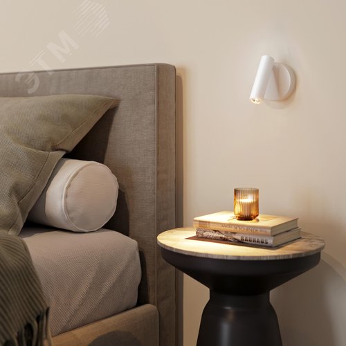 Светильник SP-BED-NB-R90-3W Warm3000 (WH, 20 deg, 230V) (IP20 металл, 3 года) - фото 3