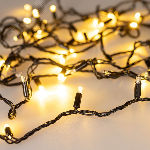 Гирлянда светодиодная декоративная ARD-STRING-CLASSIC-1000-BLACK-100LED-PULSE Warm 230V, 7W ARDCL, IP65 - Arlight