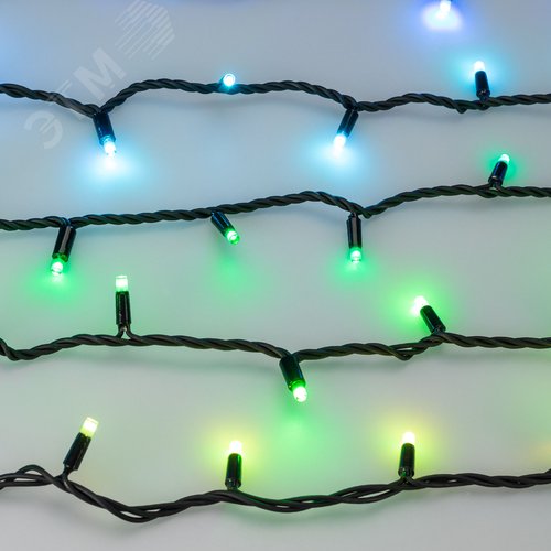 Гирлянда светодиодная декоративная ARD-STRING-PRO-10000-BLACK-95LED-LIVE RGBW-DMX 24V, 10W ARDCL, IP65 - фото 2