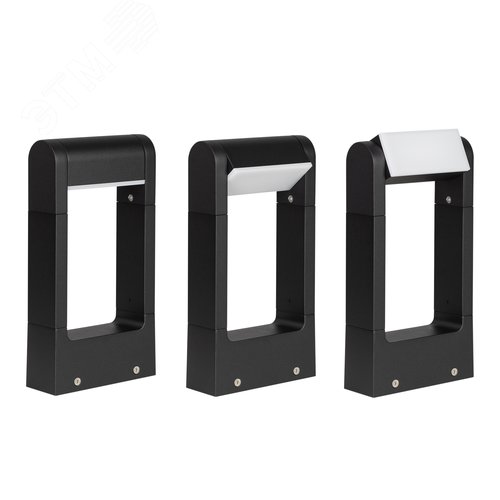 Светильник LGD-PATH-FRAME-ROTARY-H300-6W Warm3000 (BK, 111 deg, 230 В) (ARL, IP65 Металл, 3 года) 2