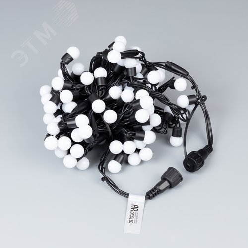 Гирлянда светодиодная декоративная ARD-BALL-CLASSIC-D17.5-10000-BLACK-100LED BLUE 230V, 7W ARDCL, IP65 5