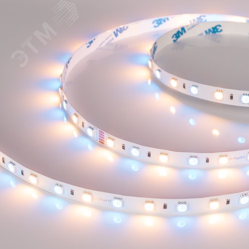 Лента светодиодная 14,4 Вт/м 24В IP20 RGBW 60LED/м RT/RTW-B60-10mm SMD 5060 5 м - фото 7