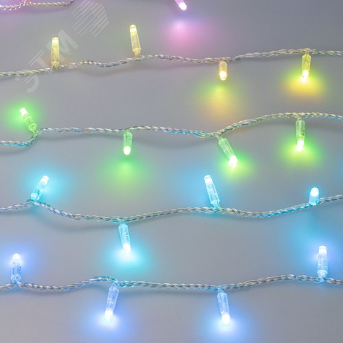 Гирлянда светодиодная декоративная ARD-STRING-CLASSIC-10000-CLEAR-100LED-LIVE RGB-DMX 24V, 10W ARDCL, IP65 - фото 4