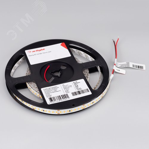 Лента светодиодная 17Вт/м 24В 3500K IP20 60LED/м RT-A168-10mm SMD 2835 5 м - фото 2
