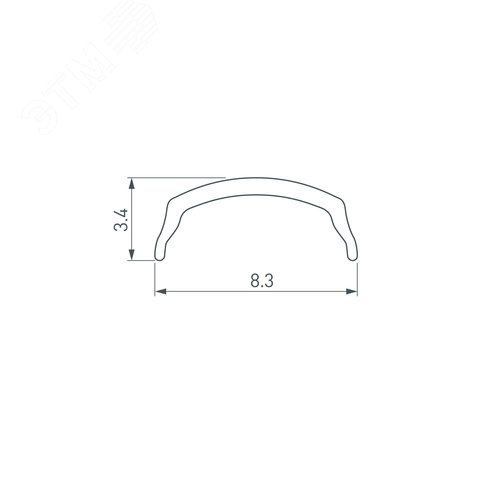 Экран ARH-BENT-W11-2000 Frost (ARL, Пластик) 2