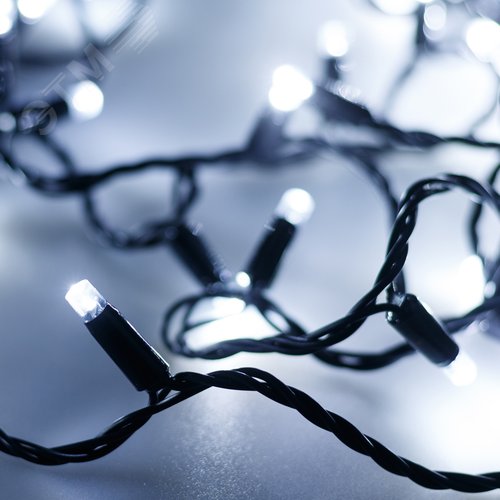 Гирлянда светодиодная декоративная ARD-STRING-PRO-10000-BLACK-100LED-STD WHITE 230V, 7W ARDCL, IP65 3