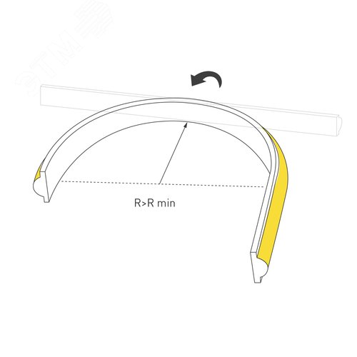 Лента герметичная MOONLIGHT-TOP-X544-10x5mm 24V Warm2700 10 W/m, IP65, 5m, wire x1, вывод прямой, 3 года - фото 3