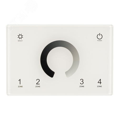 Панель Sens SMART-P79-DIM White (230V, 4 зоны, 2.4G) (ARL, IP20 Пластик, 5 лет) - фото 2