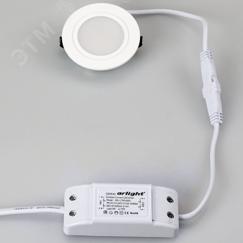 Светильник светодиодный LTM-R60WH-Frost 3W Day White 110deg IP40 металл 3 года - фото 3
