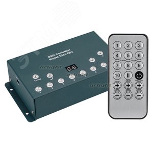 Контроллер DMX-Q02A (USB, 512 каналов, ПДУ 18кн) (ARL, IP20 Металл, 1 год) (023739)