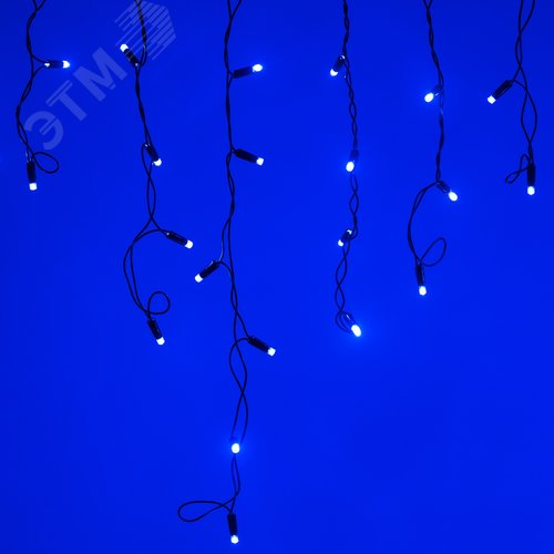 Гирлянда светодиодная декоративная ARD-EDGE-CLASSIC-2400x600-BLACK-88LED-FLASH BLUE 230V, 6W ARDCL, IP65