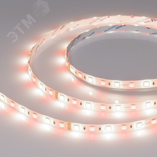 Лента светодиодная 14,4 Вт/м 24В IP65 RGBW 60LED/м RT/RTW-B60-10mm SMD 5060 5 м - Arlight