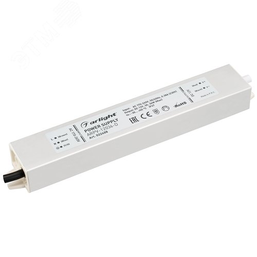 Блок питания ARPV-12036-D (12V, 3.0A, 36W) (ARL, IP67 Металл, 3 года) - Arlight