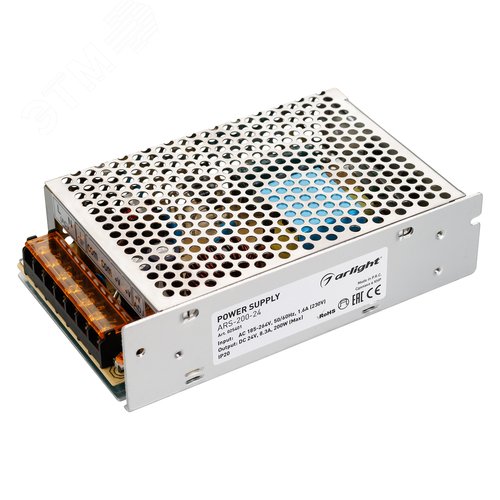Блок питания ARS-200-24 (24V, 8.3A, 200W) (ARL, IP20 Сетка, 2 года) - Arlight