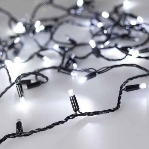 Гирлянда светодиодная декоративная ARD-STRING-CLASSIC-1000-BLACK-100LED-PULSE White 230V, 7W ARDCL, IP65 - Arlight