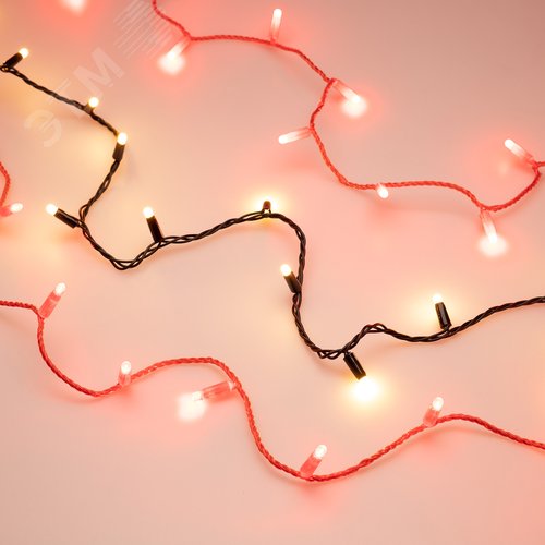 Гирлянда светодиодная декоративная ARD-STRING-CLASSIC-10000-BLACK-100LED-MILK-STD Warm 230V, 7W ARDCL, IP65 - фото 4