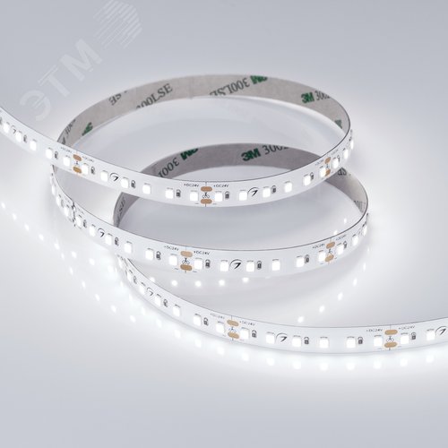 Лента светодиодная 10 Вт/м 24В IP20 6000K 120LED/м TWIST-A120-10mm SMD 2835 5 м - фото 2