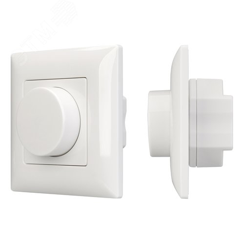 Панель SMART-P14-DIM-IN White (230V, 3A, 0-10V, Rotary, 2.4G) (ARL, IP20 Пластик, 5 лет) - Arlight
