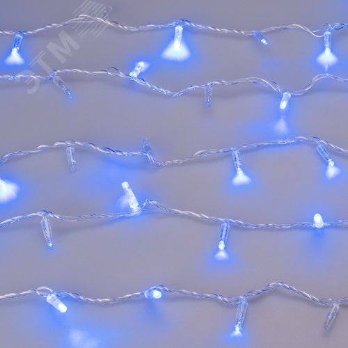 Гирлянда светодиодная декоративная ARD-STRING-CLASSIC-1000-CLEAR-100LED-PULSE Blue 230V, 7W ARDCL, IP65 - фото 2
